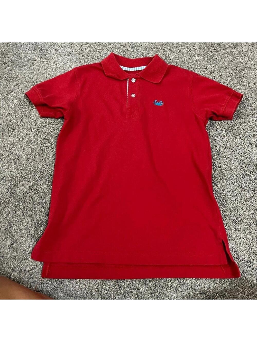 Kelly's Kids Boy's Youth Red Polo size 6-7